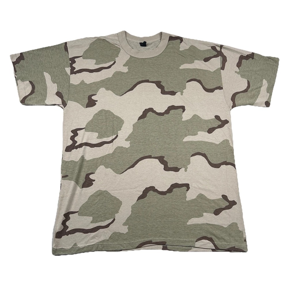 Vintage Tee Swing Camouflage Shirt Mens 2xl Desert Vector Tri Color 80s 90s Army